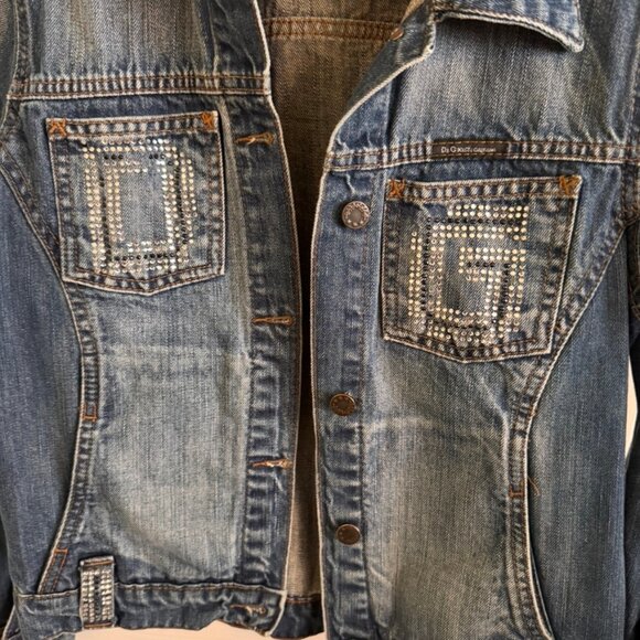 Dolce & Gabbana Denim Jean Jacket with Rhinestones - Picture 7 of 14